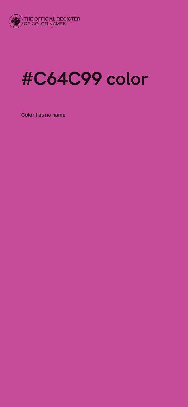 #C64C99 color image