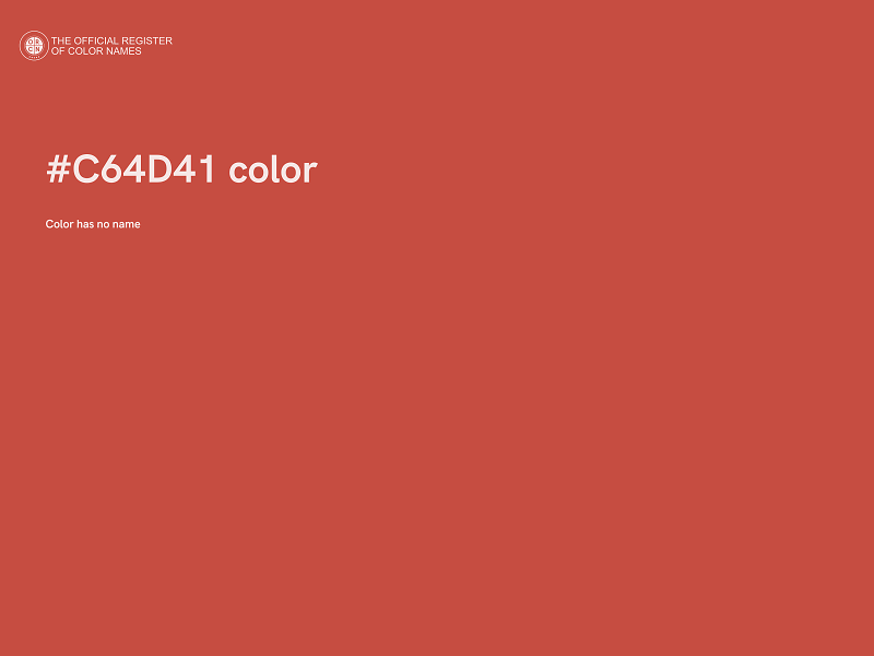 #C64D41 color image