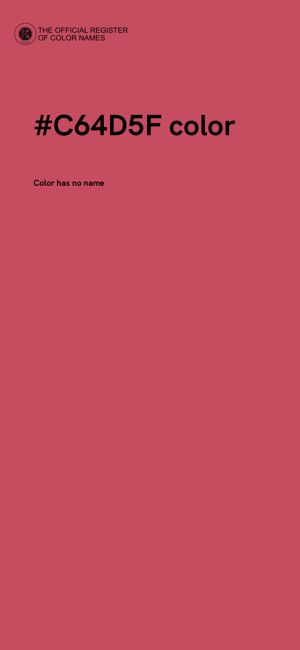 #C64D5F color image