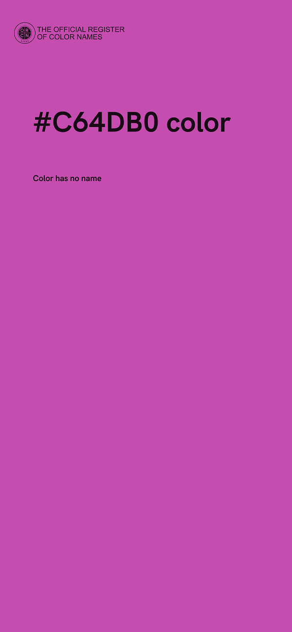 #C64DB0 color image