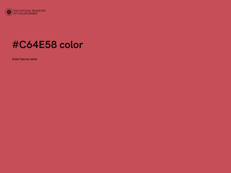#C64E58 color image