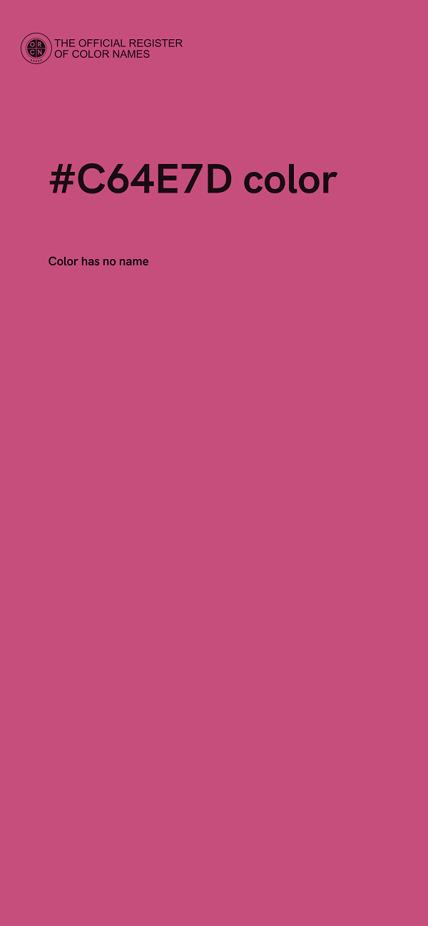 #C64E7D color image