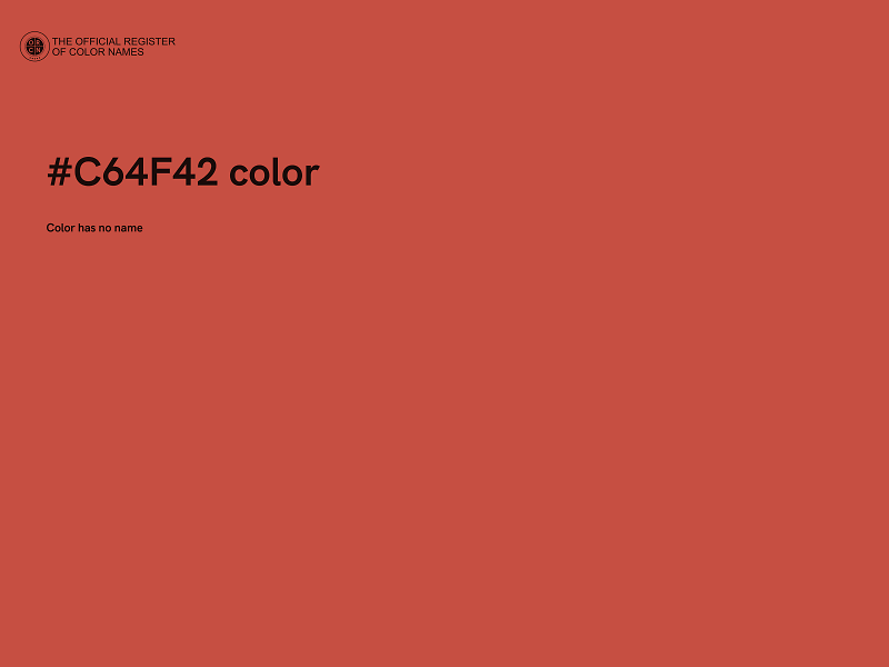 #C64F42 color image