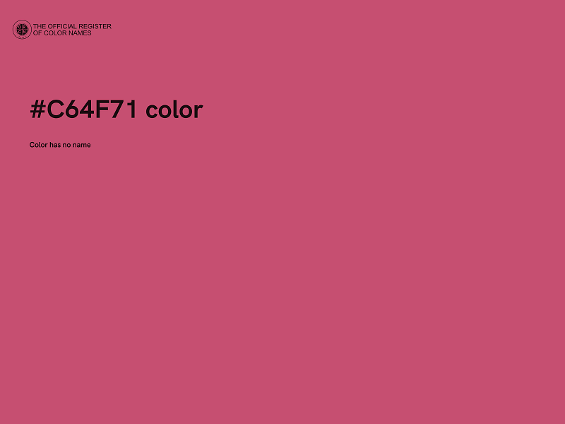 #C64F71 color image