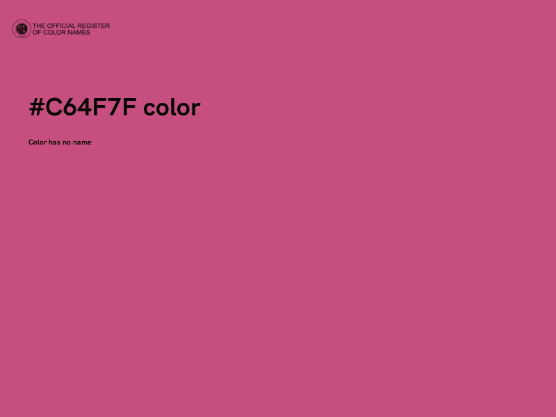 #C64F7F color image