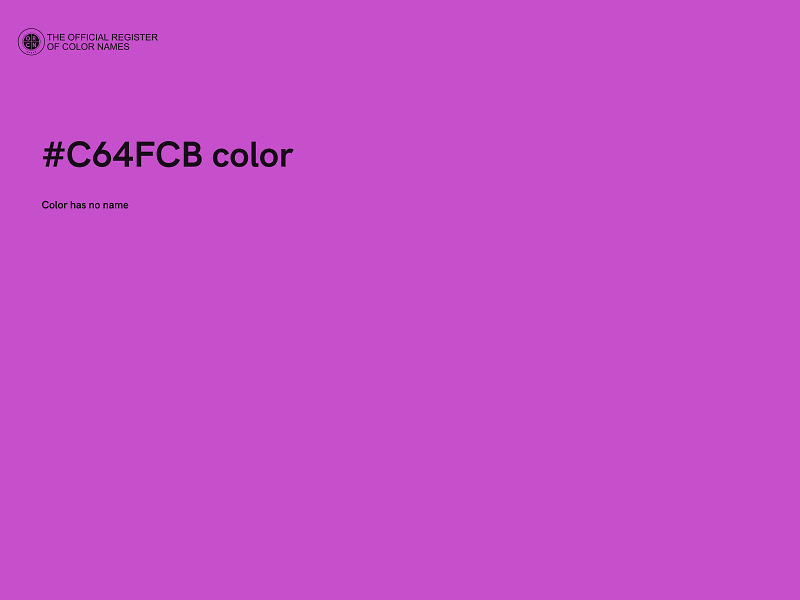 #C64FCB color image