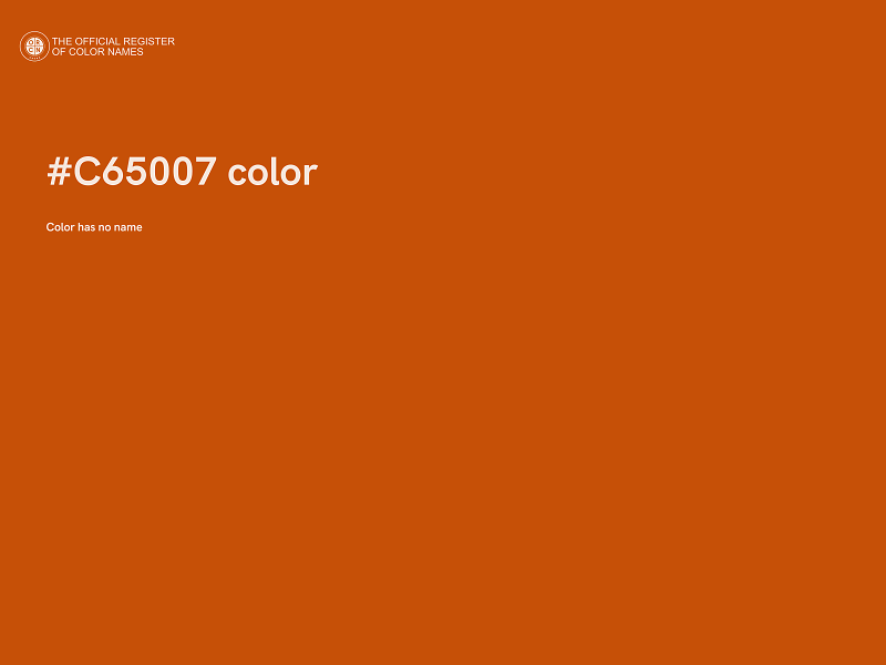 #C65007 color image