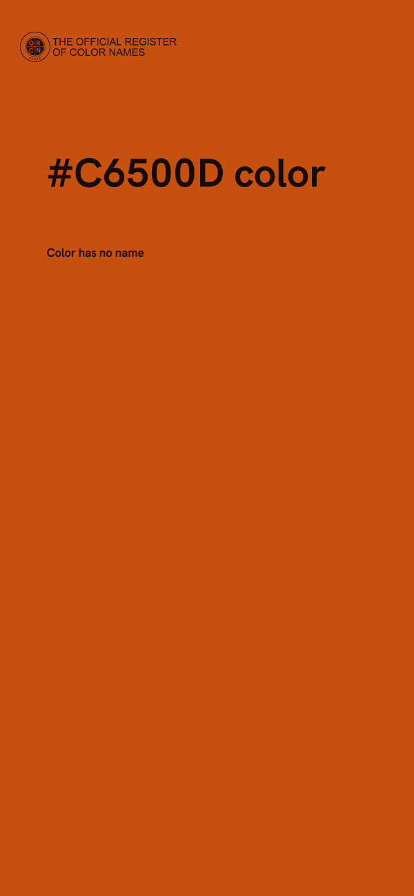 #C6500D color image