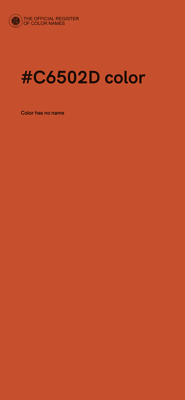 #C6502D color image