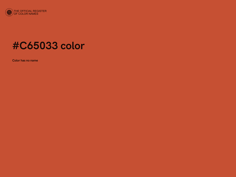 #C65033 color image