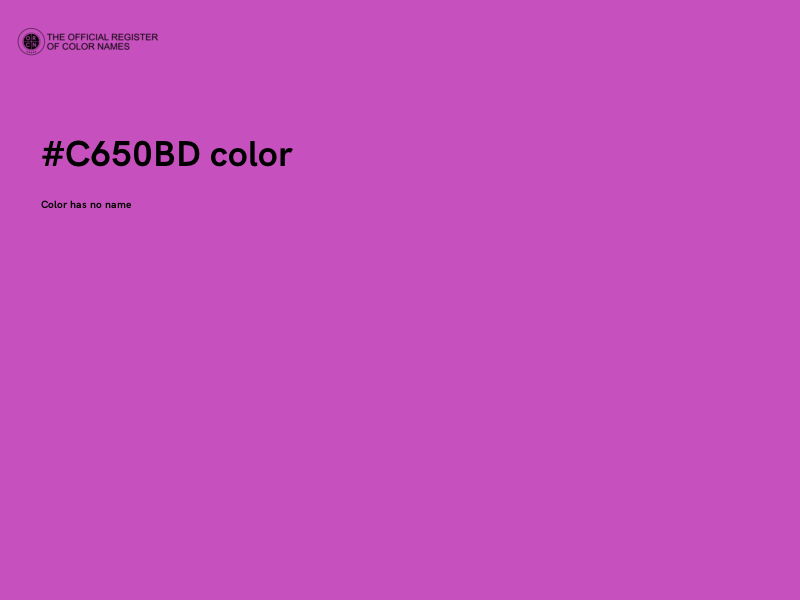 #C650BD color image