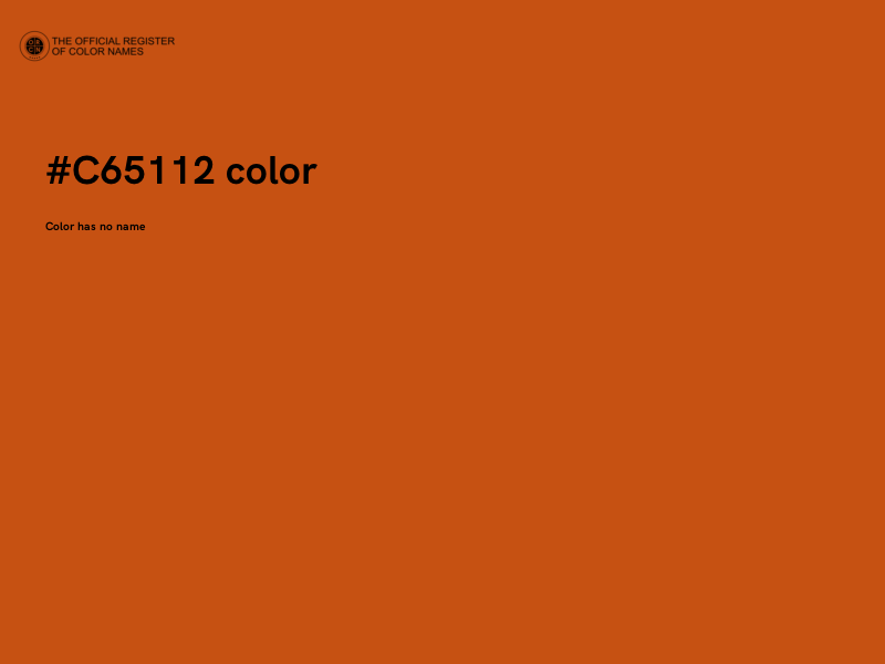 #C65112 color image