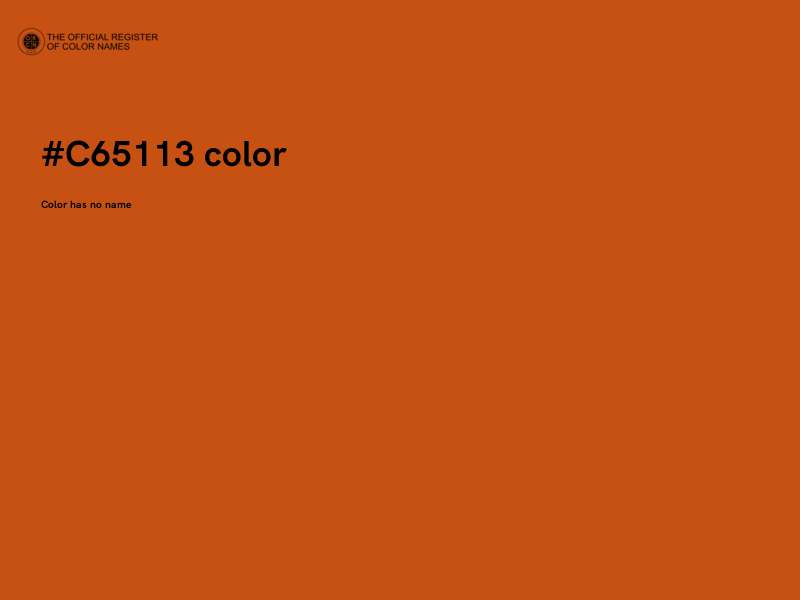 #C65113 color image