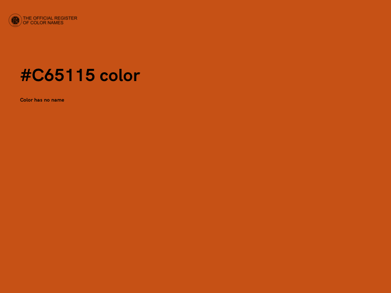 #C65115 color image