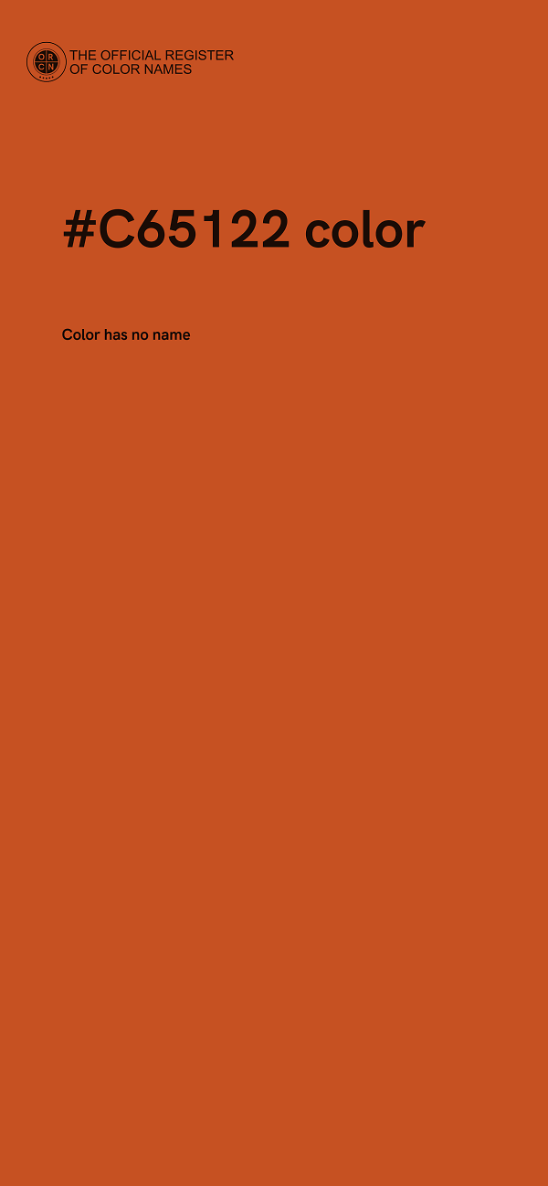 #C65122 color image