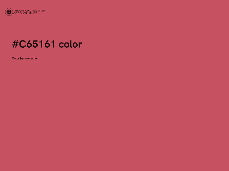 #C65161 color image