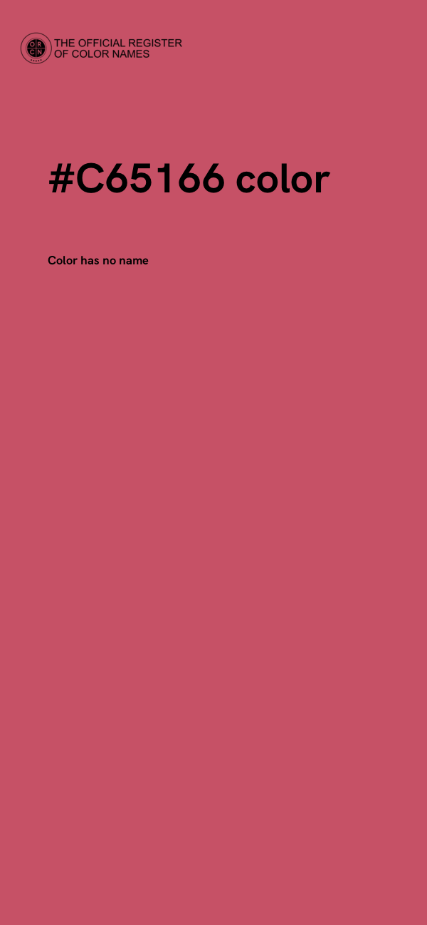 #C65166 color image