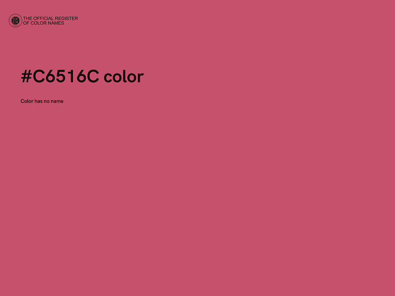 #C6516C color image