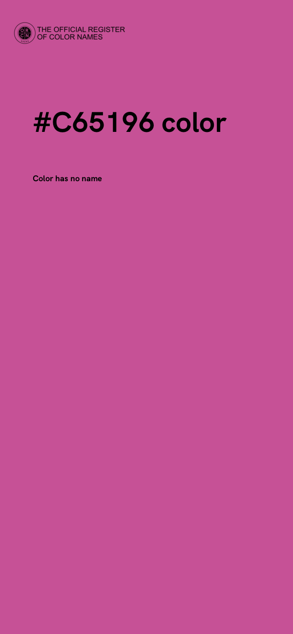 #C65196 color image
