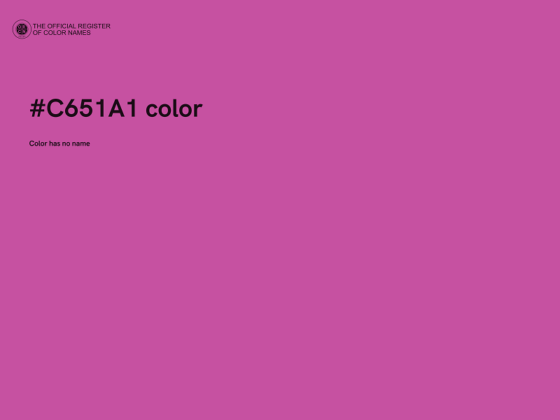 #C651A1 color image