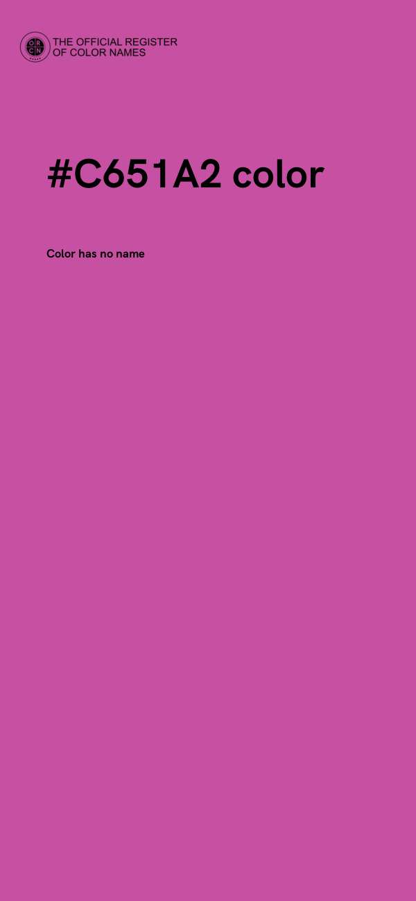 #C651A2 color image