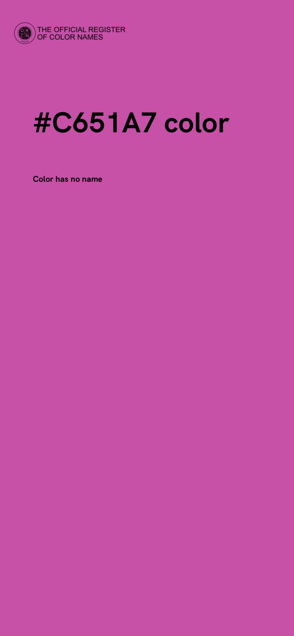 #C651A7 color image