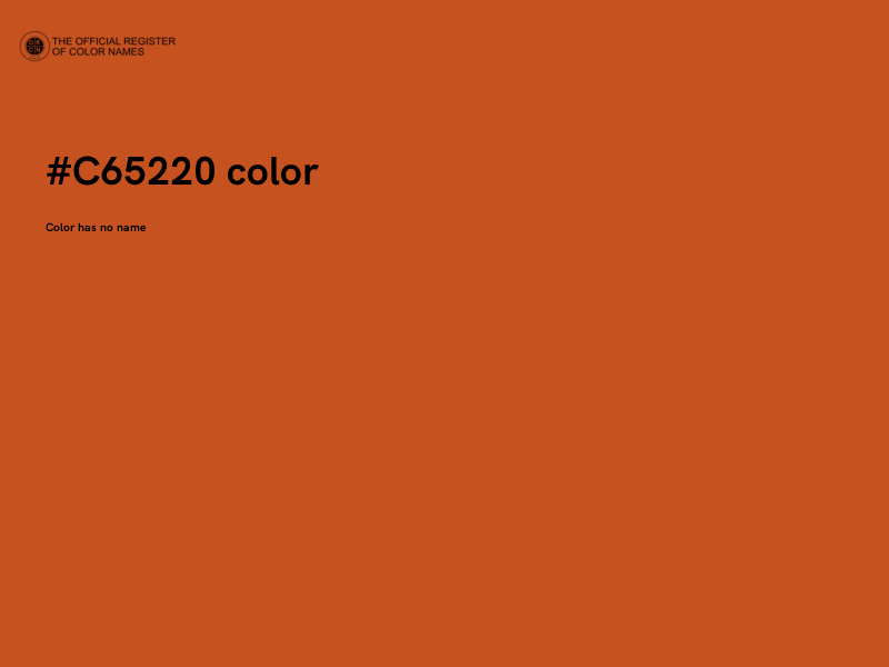 #C65220 color image