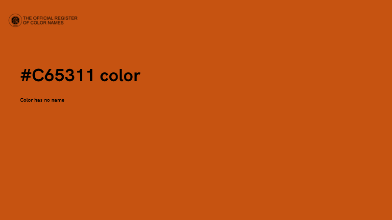 #C65311 color image