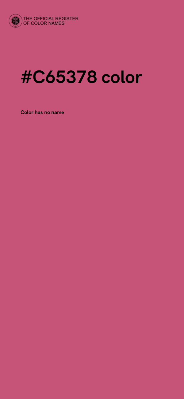 #C65378 color image