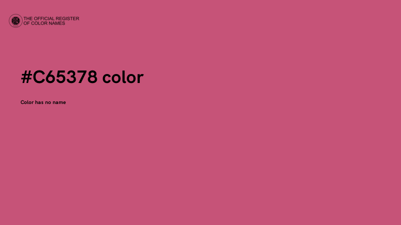 #C65378 color image