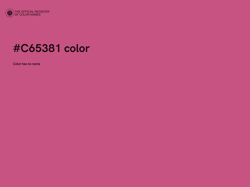 #C65381 color image