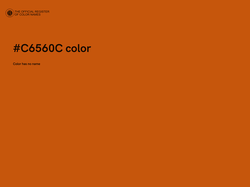 #C6560C color image