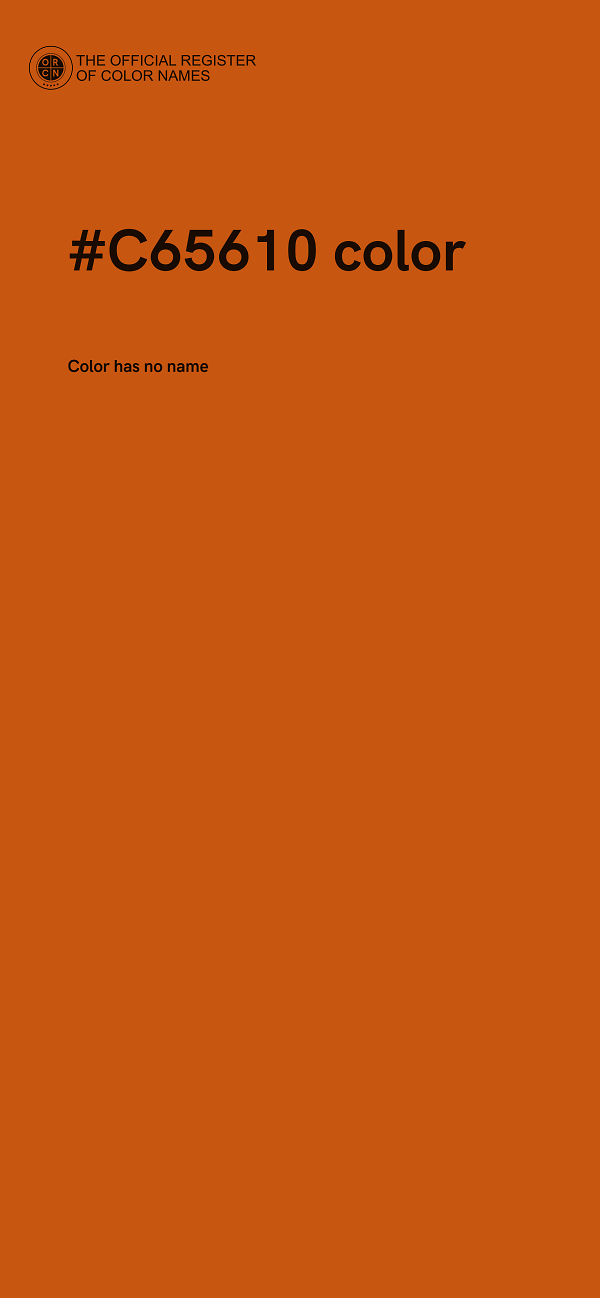#C65610 color image