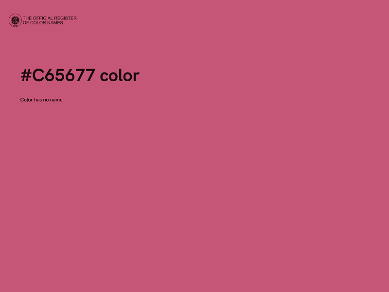 #C65677 color image