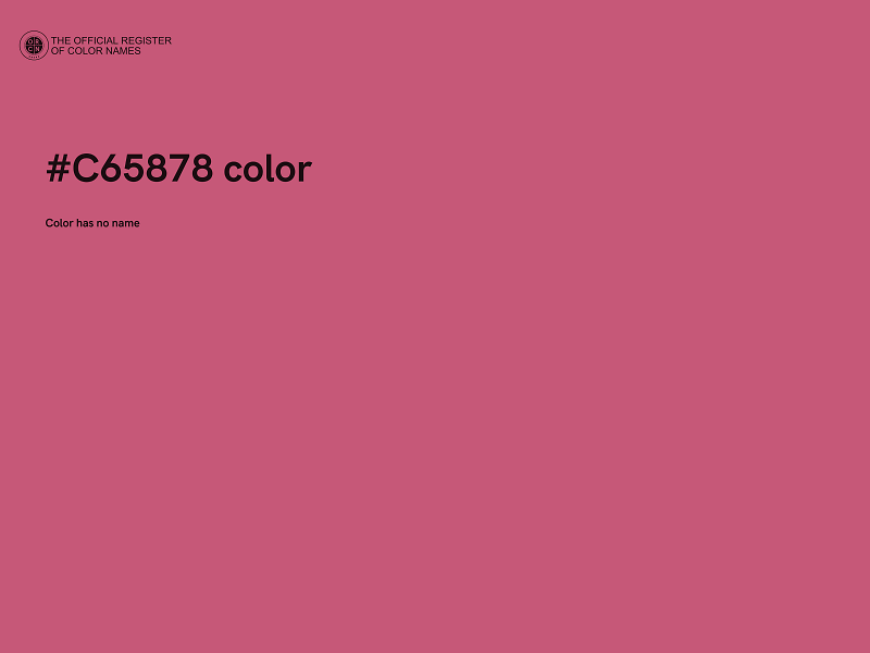 #C65878 color image