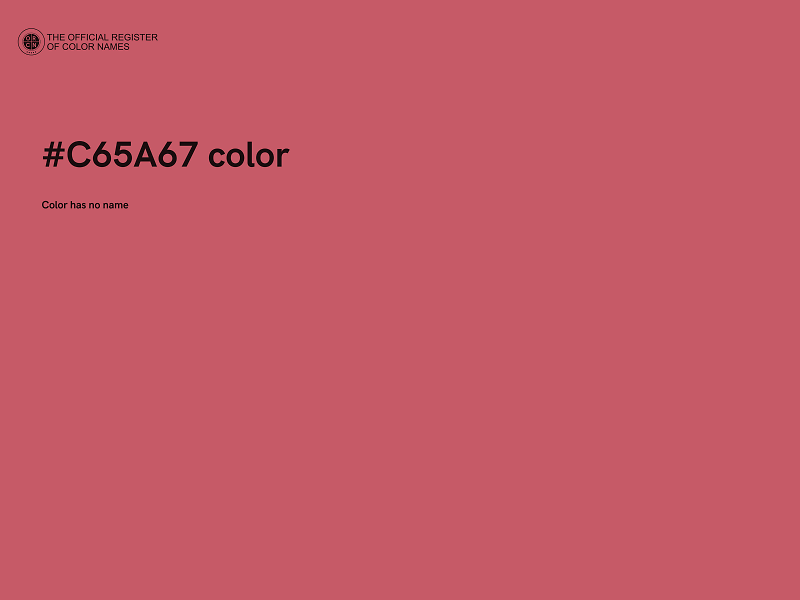 #C65A67 color image
