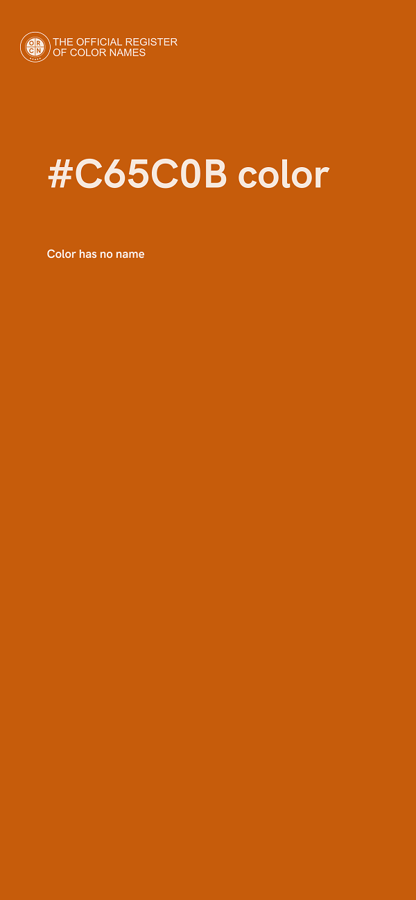 #C65C0B color image