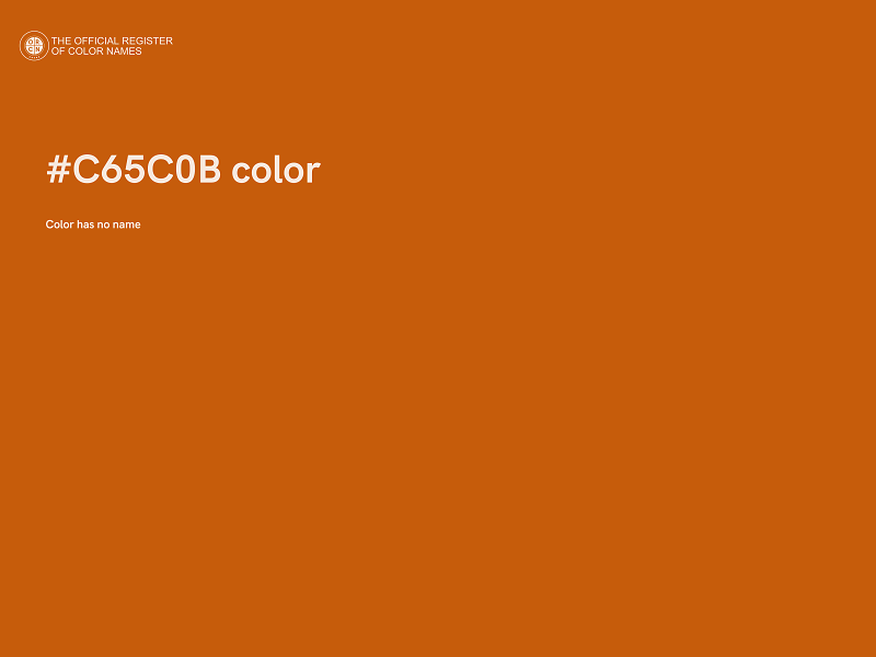 #C65C0B color image