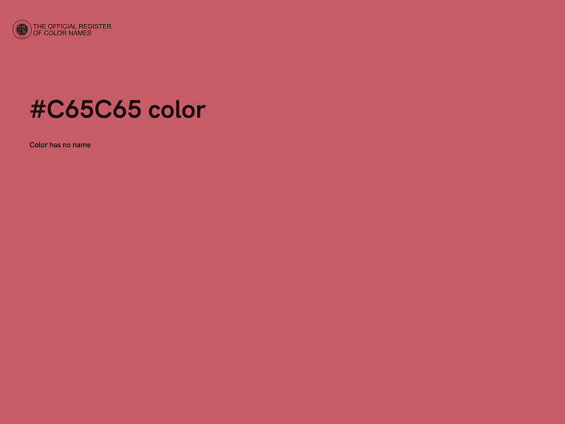 #C65C65 color image