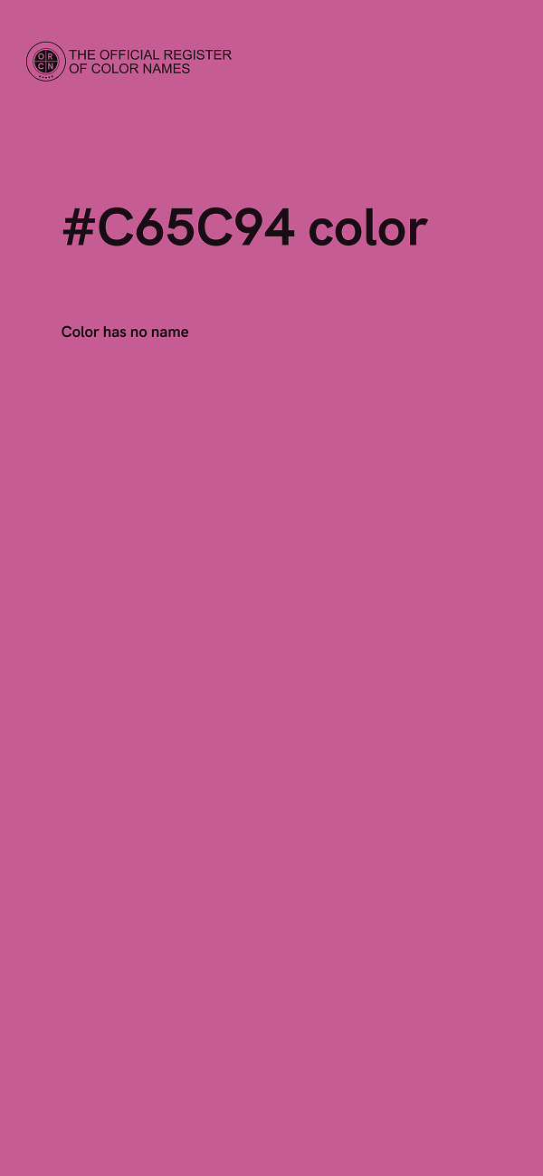 #C65C94 color image
