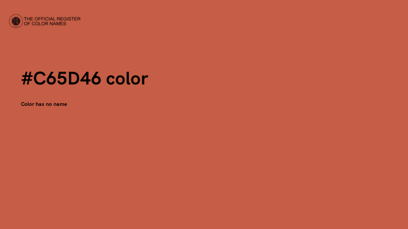 #C65D46 color image