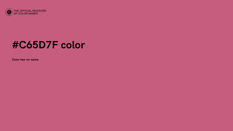 #C65D7F color image
