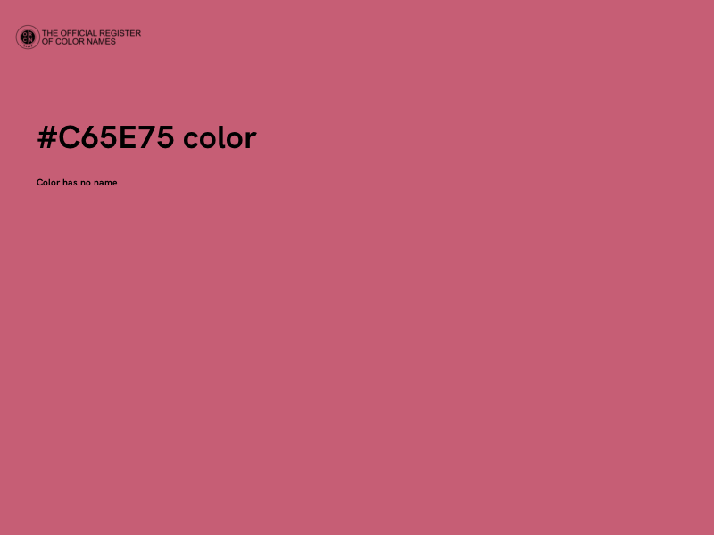 #C65E75 color image