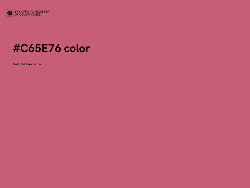 #C65E76 color image