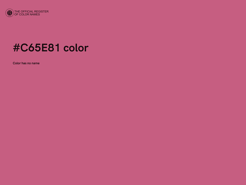 #C65E81 color image