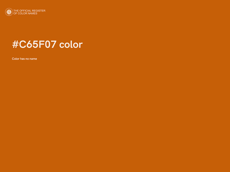 #C65F07 color image