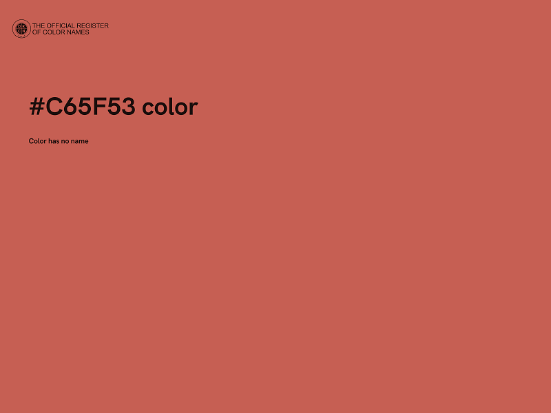 #C65F53 color image