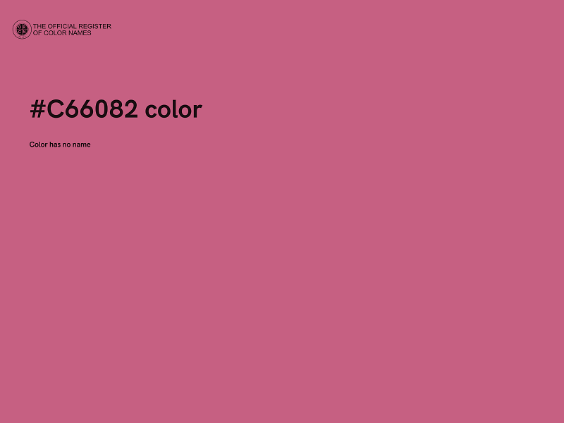 #C66082 color image