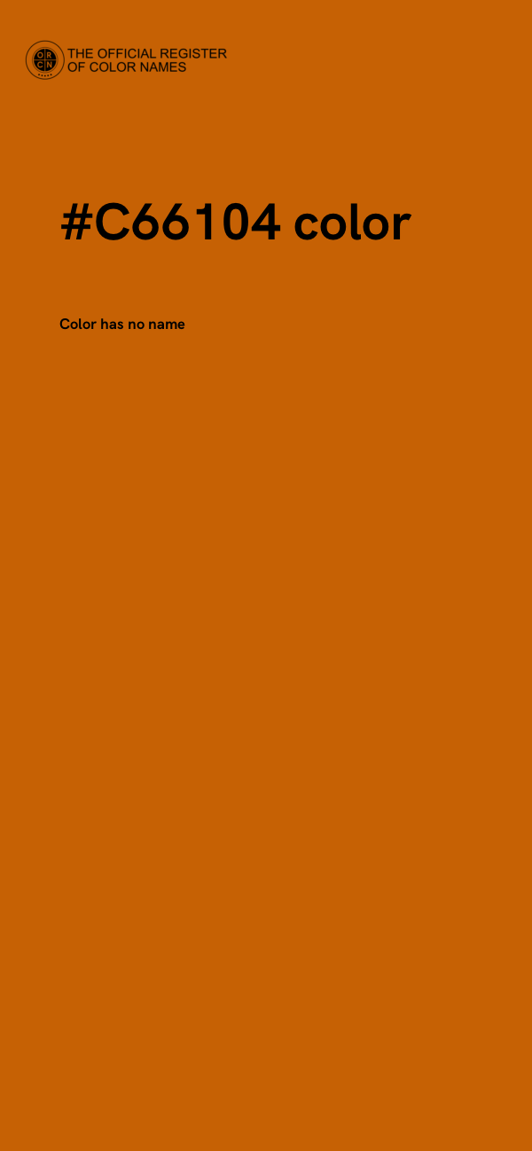 #C66104 color image