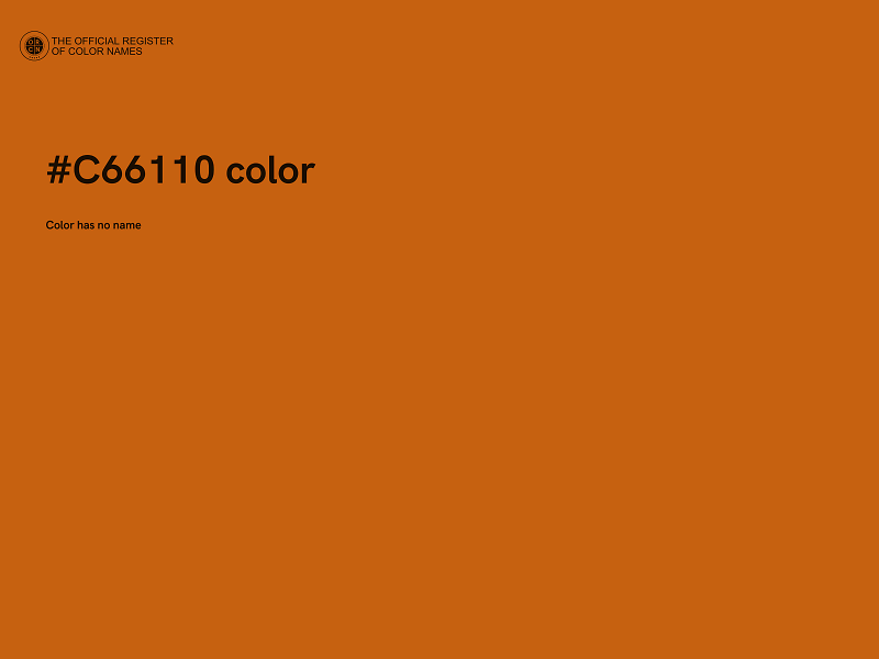 #C66110 color image